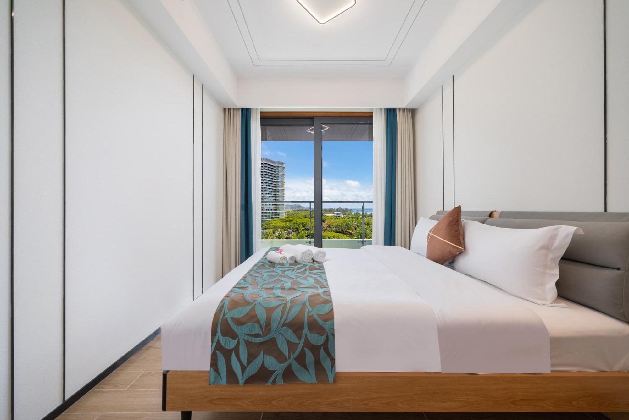 Puhai Sea View Apt By Hailan Tour At Sanya Yazhou Bay#Only 100 Meters To Beach And Sea Swimming Area Exterior photo