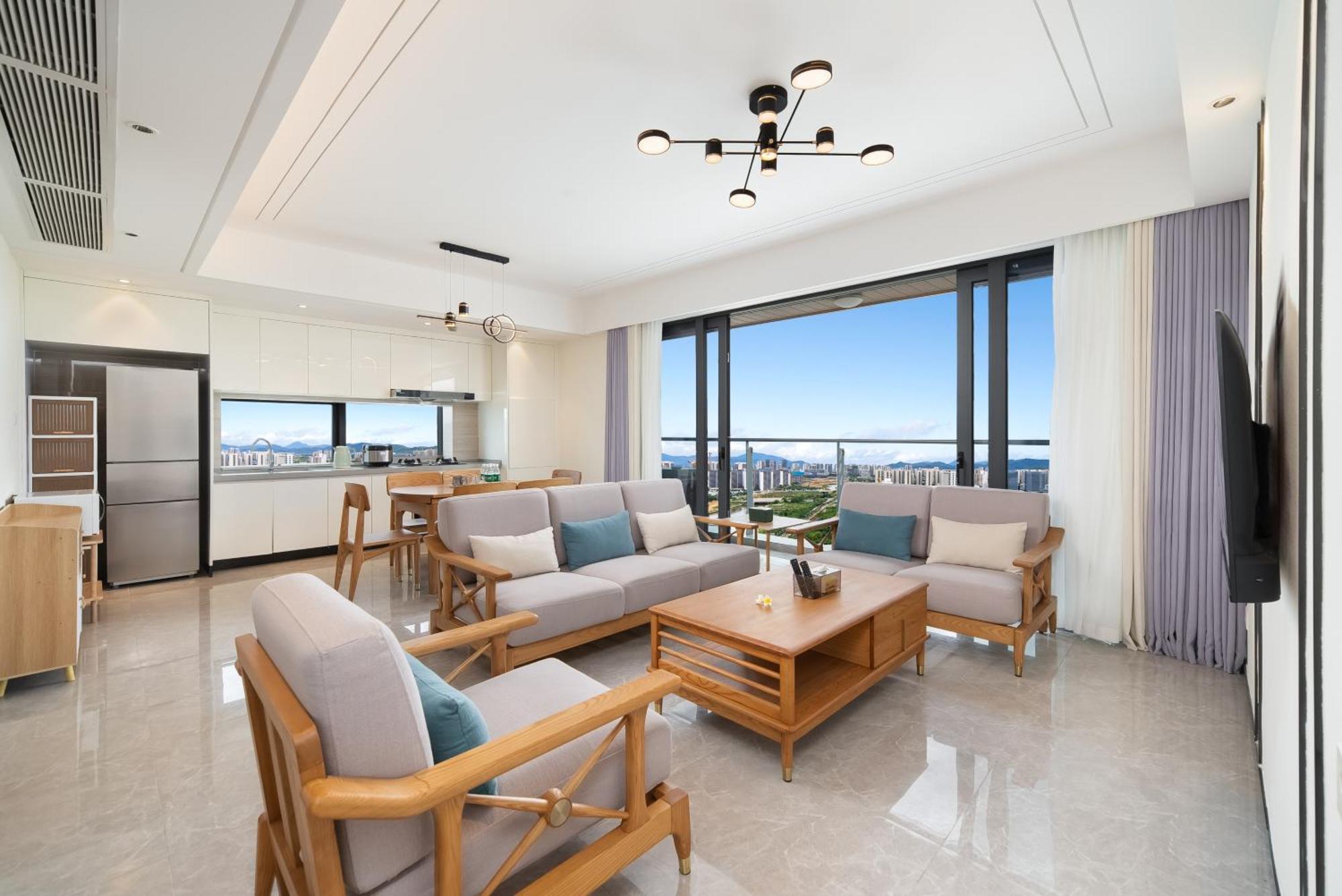 Puhai Sea View Apt By Hailan Tour At Sanya Yazhou Bay#Only 100 Meters To Beach And Sea Swimming Area Exterior photo