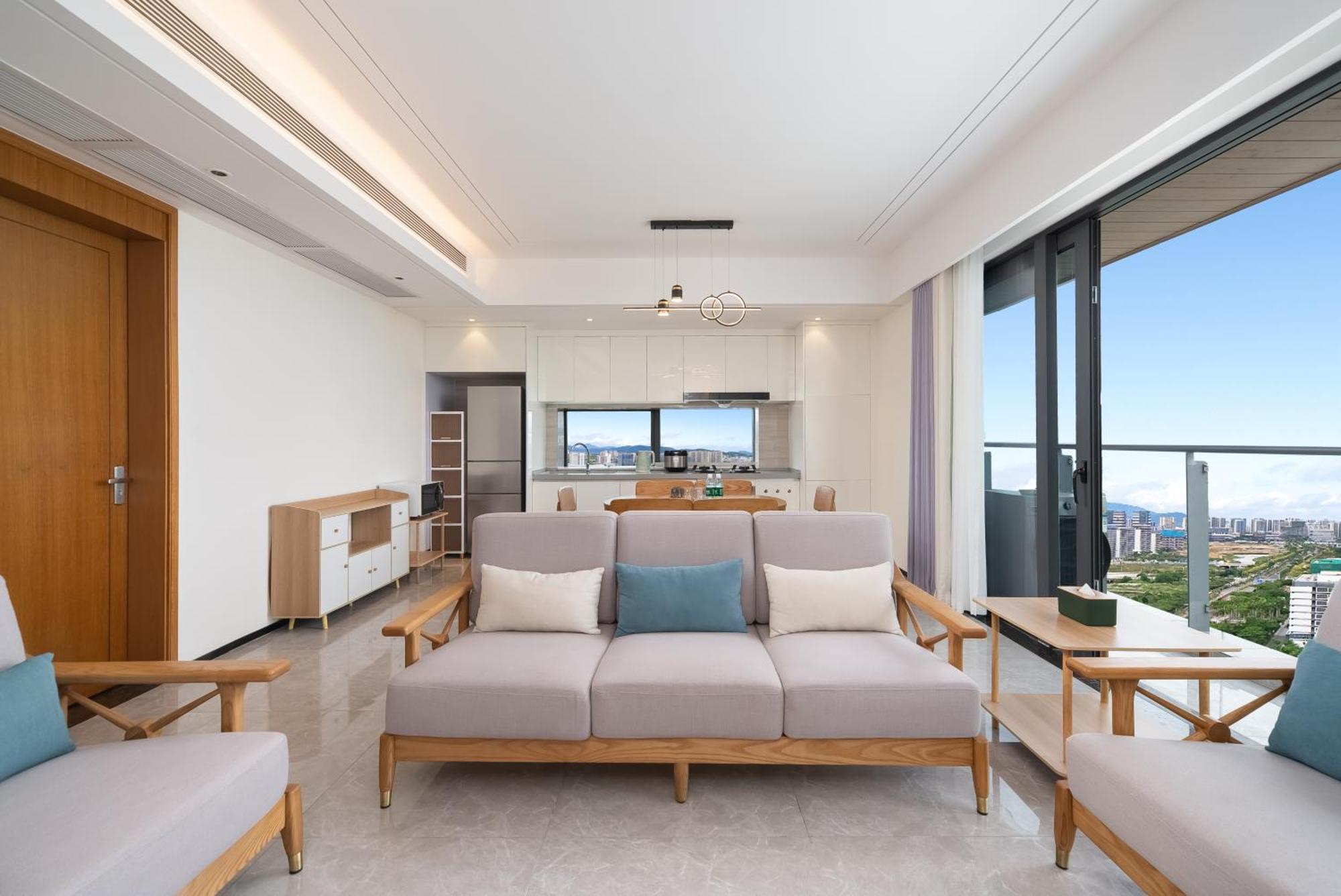 Puhai Sea View Apt By Hailan Tour At Sanya Yazhou Bay#Only 100 Meters To Beach And Sea Swimming Area Exterior photo
