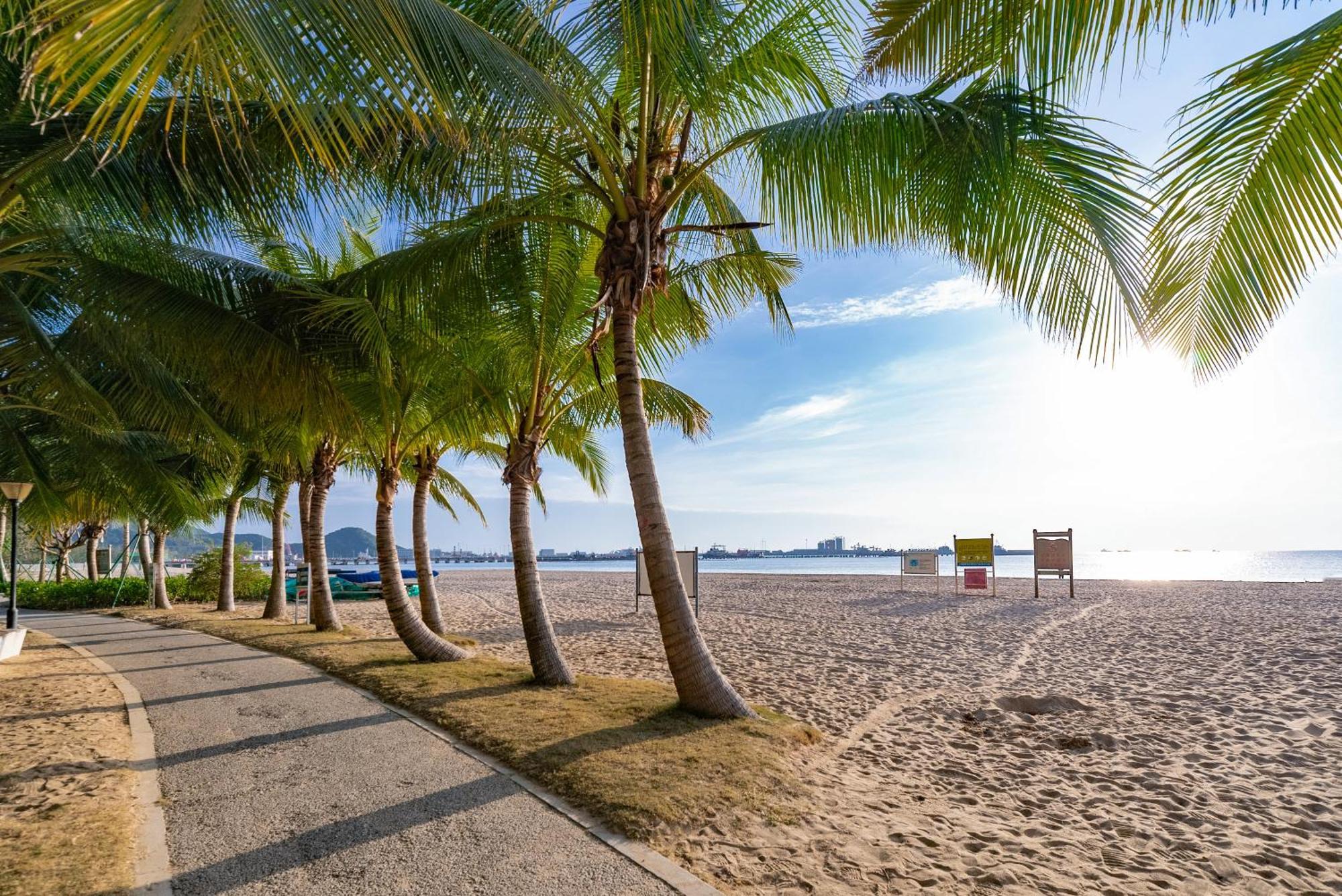 Puhai Sea View Apt By Hailan Tour At Sanya Yazhou Bay#Only 100 Meters To Beach And Sea Swimming Area Exterior photo