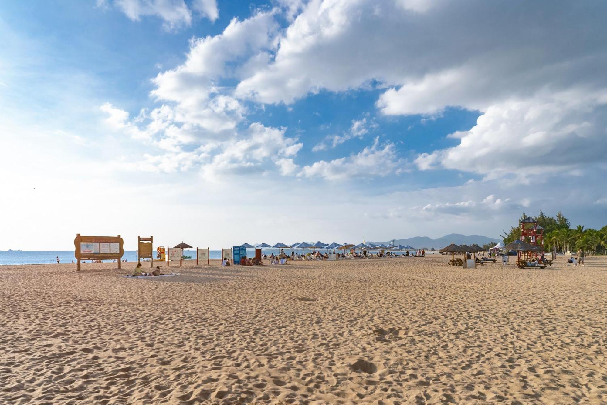 Puhai Sea View Apt By Hailan Tour At Sanya Yazhou Bay#Only 100 Meters To Beach And Sea Swimming Area Exterior photo